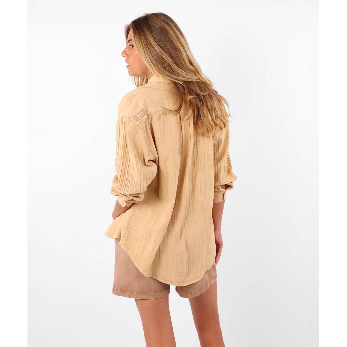 Chemise en coton délavé DOMINGO shell, OXBOW