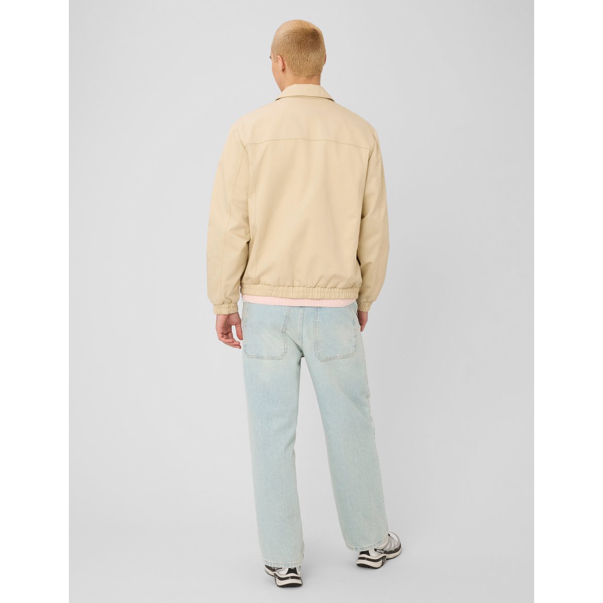 Blouson zippé blanc cassé, BZB