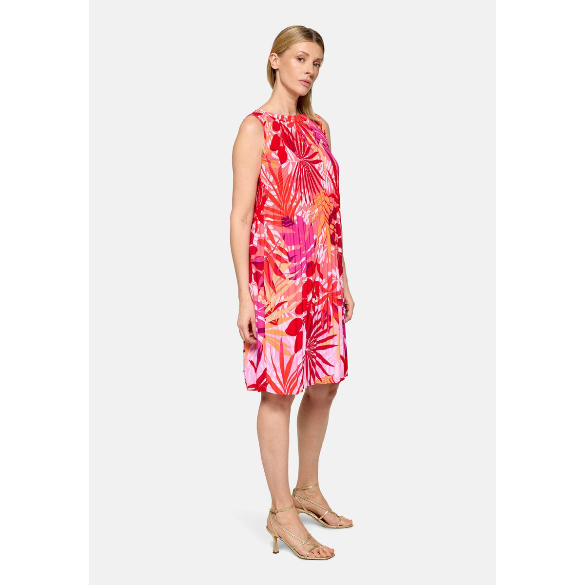 Robe plissée sans manches red/pink, BETTY BARCLAY