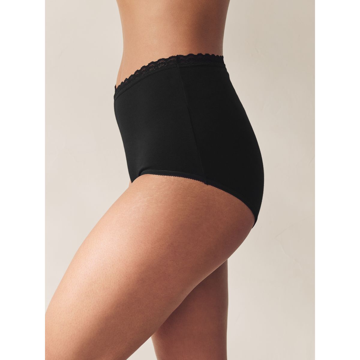 Culotte en coton spécial ménopause, lot de 2 noir/blanc, NEXT