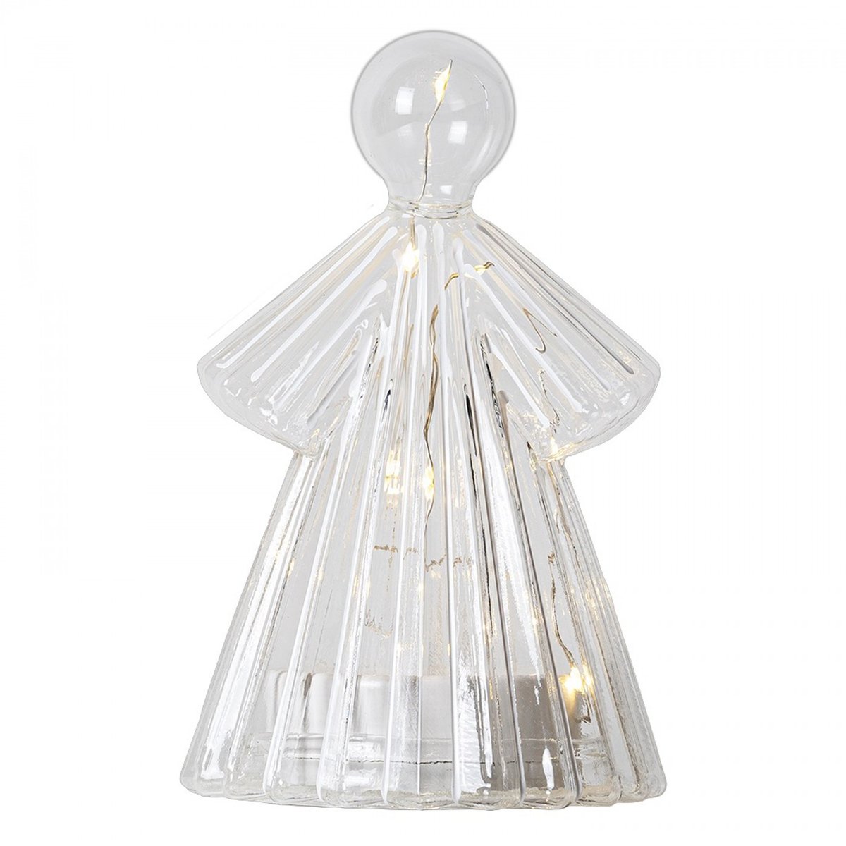 Ange lumineux Alberte 14cm LED transparent, SIRIUS