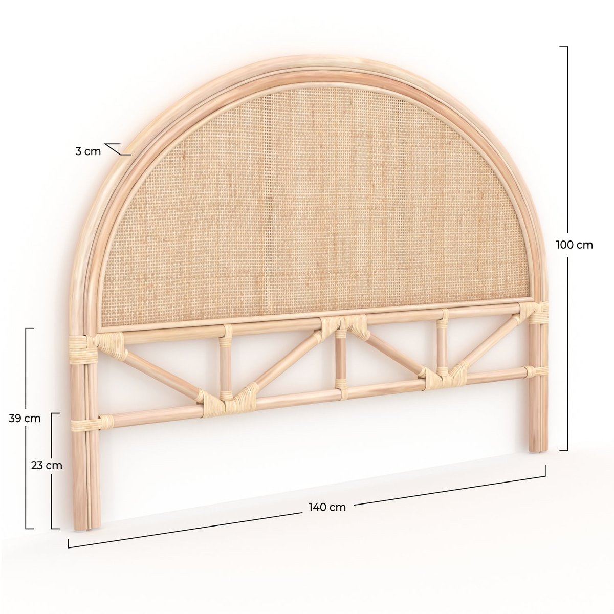 Tête de lit en rotin - MADYA naturel, MAISON PAVANE