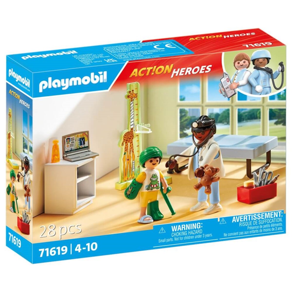 Heroes Pédiatre avec enfant multicolore, PLAYMOBIL