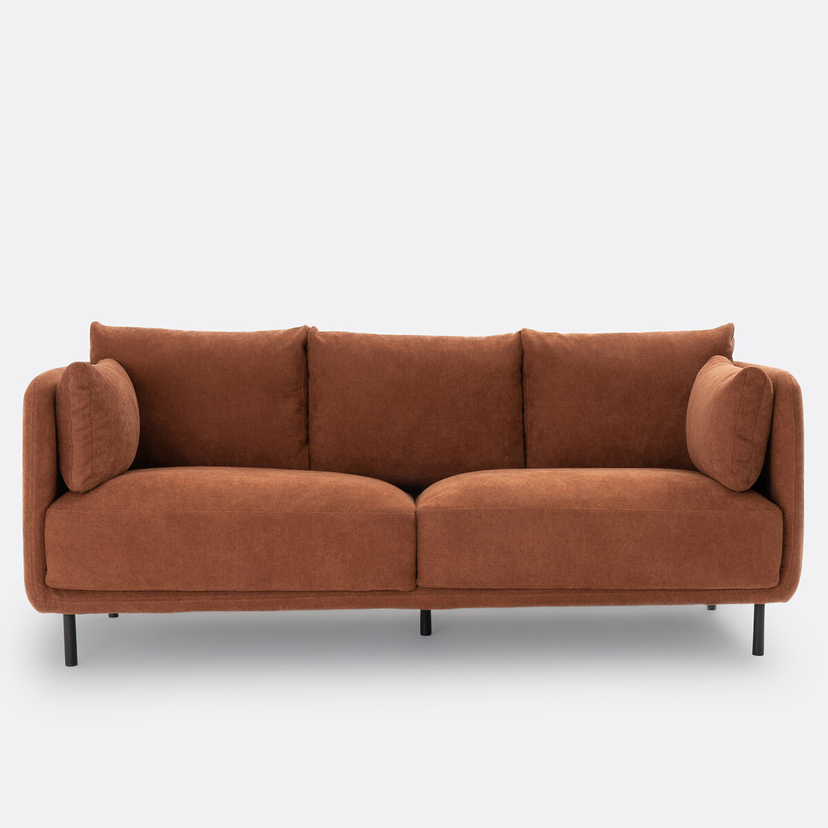 Canapé droit, 3 ou 4 places, en tissu texturé, VICTOR ecureuil, LA REDOUTE INTERIEURS
