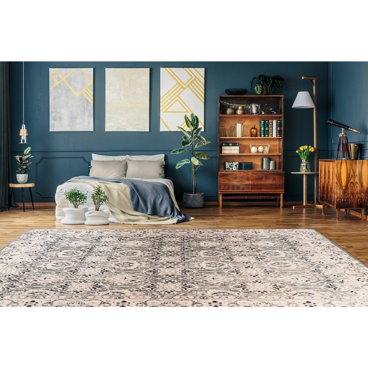 Tapis rectangulaire tissé, SAPHIRA beige, ARTE ESPINA