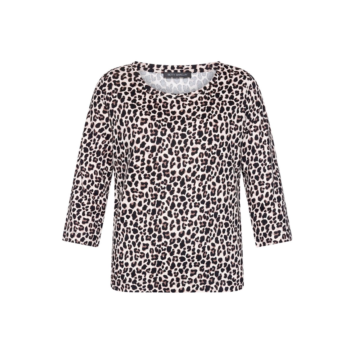 T-shirt basique à motif placé beige/marron, BETTY BARCLAY
