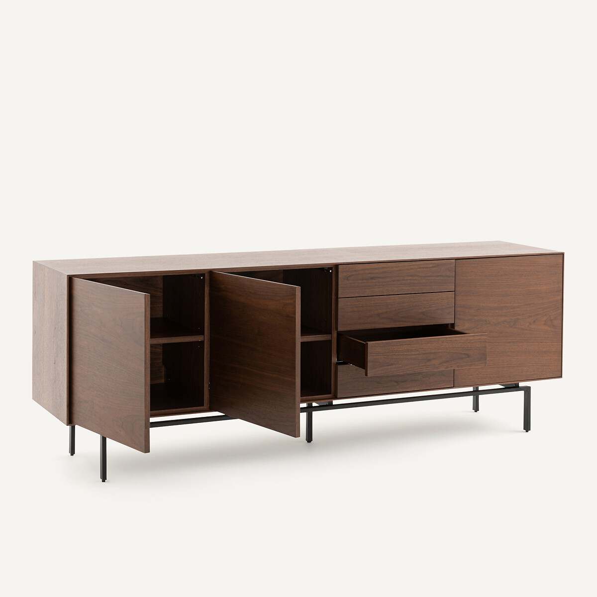 Credenza con impiallacciatura in noce, Oreko noce, AM.PM