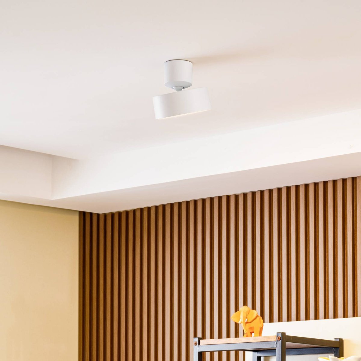 Plafonnier en aluminium moderneLED, Nivoria blanc, LINDBY