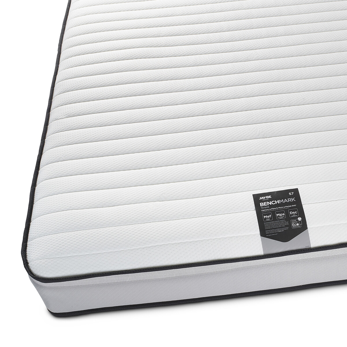 Jay-Be® Benchmark S7 Tri-brid Eco-Friendly Mattress grey, JAY-BE