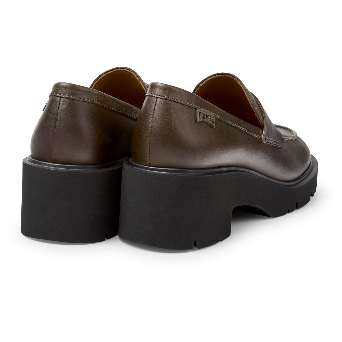 Mocassins Milah Nubuck Leather vert fonc37, CAMPER