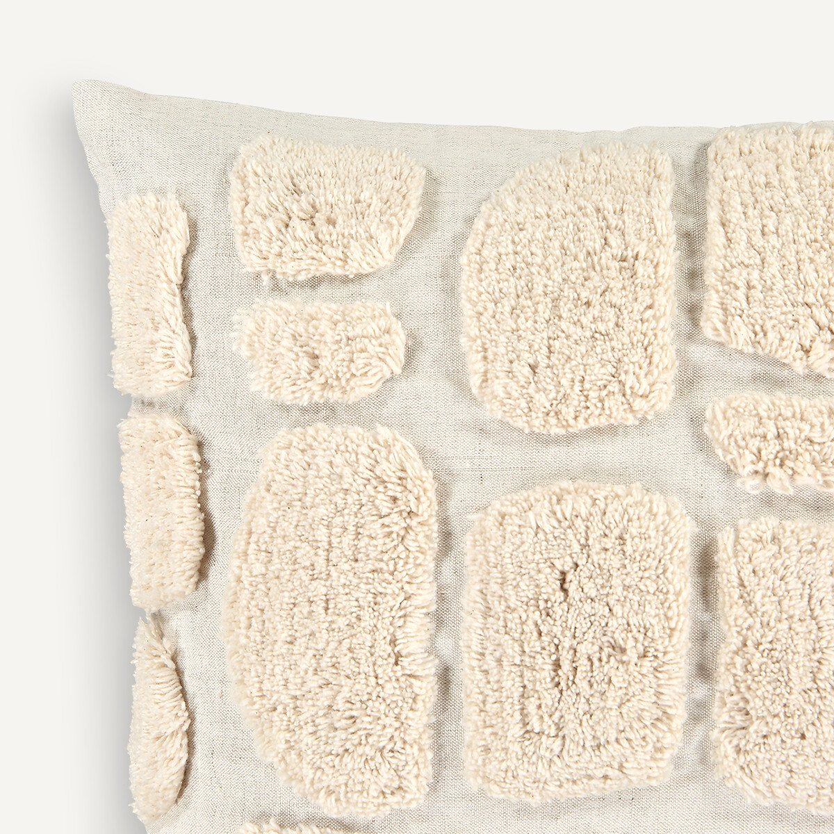 Housse de coussin en lin et coton, Peeble naturel, AM.PM