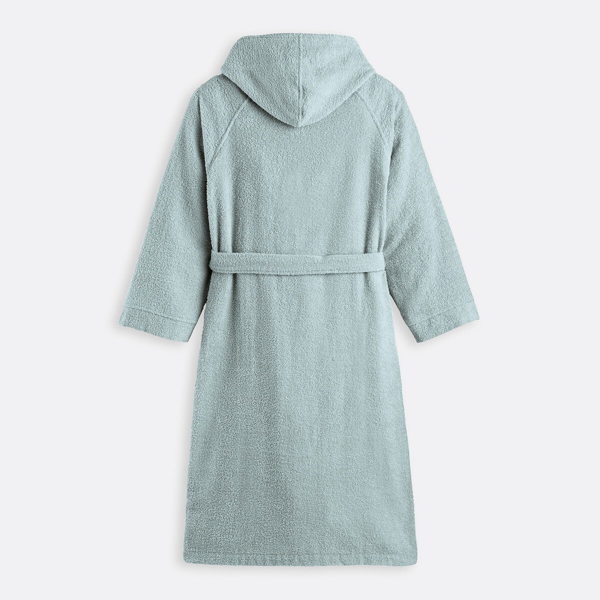 Kamerjas met kap volwassenen 350 g/m², Scenario celadon, LA REDOUTE INTERIEURS