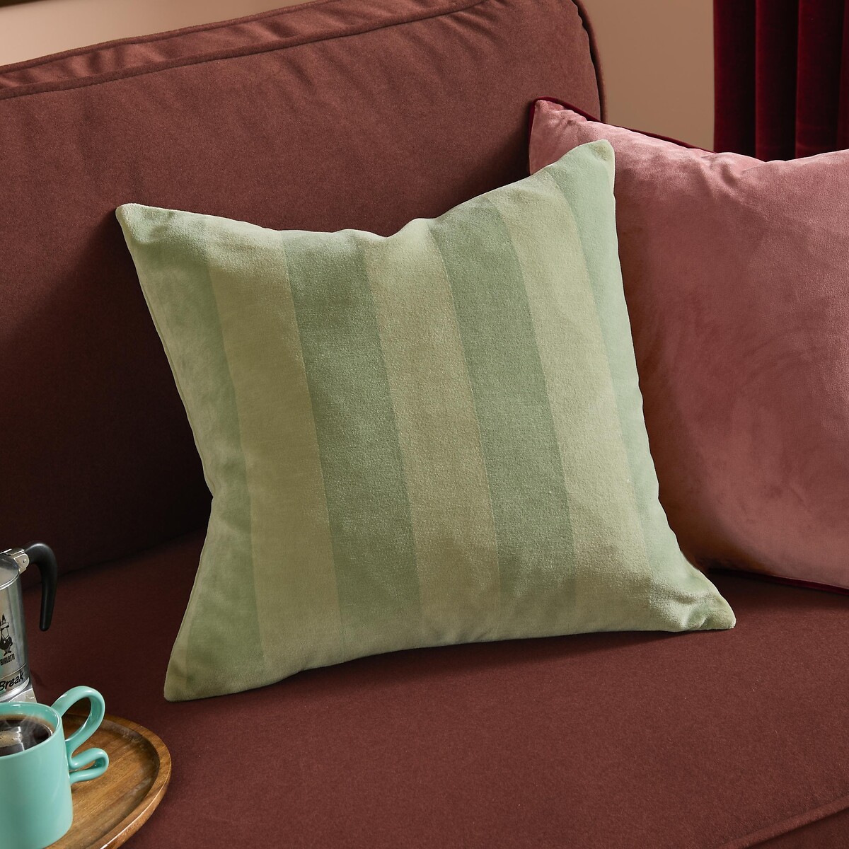 Ultimate Stripe Jacquard Cushion beige, FURN.