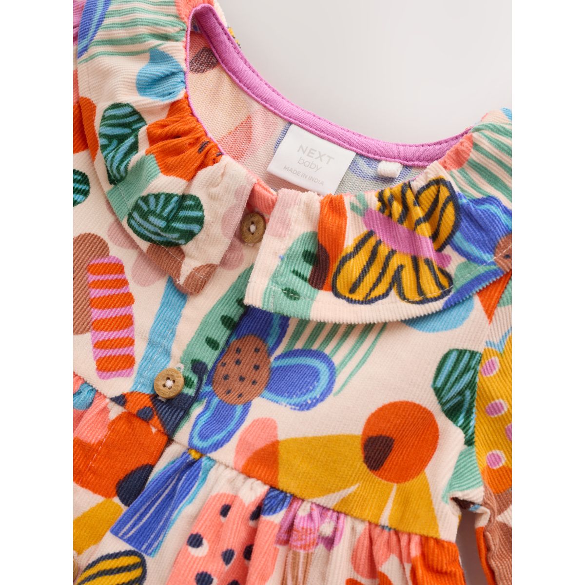 Robe en velours et collants bébé, 2 pièces impression multicolore, NEXT