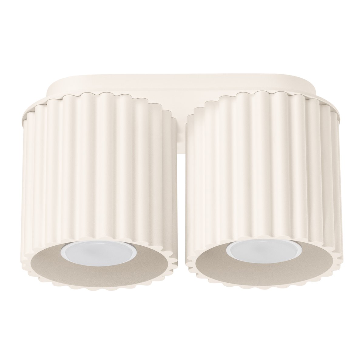 Plafonnier Aluminium Beige GU10 2 Aura beige, EDEN