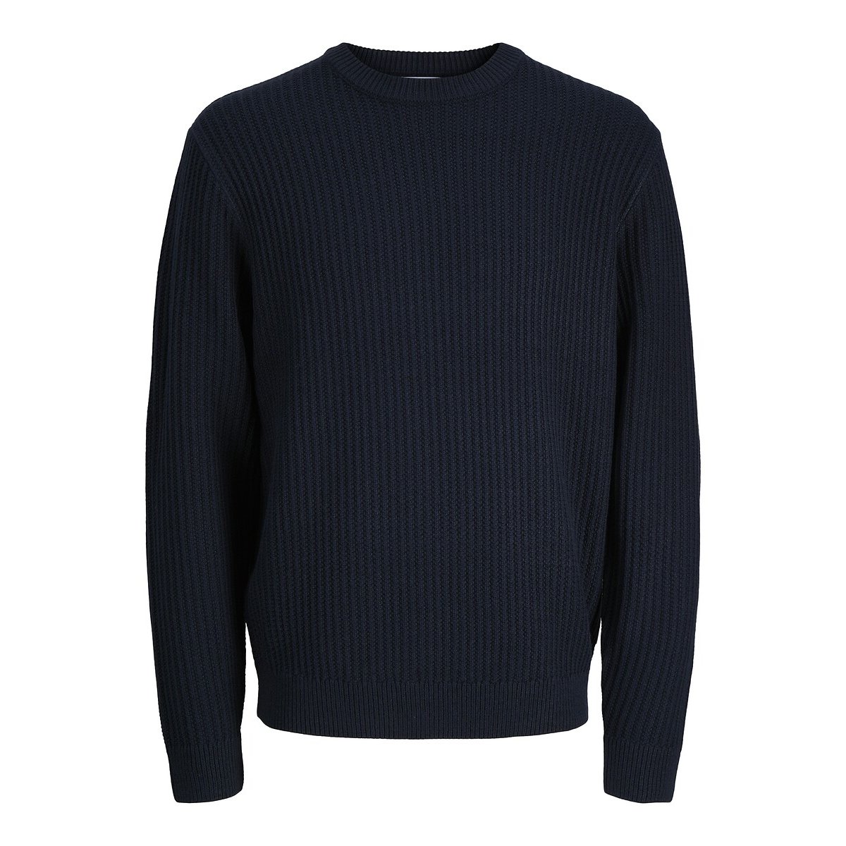 Pull col rond bleu marine, JACK & JONES