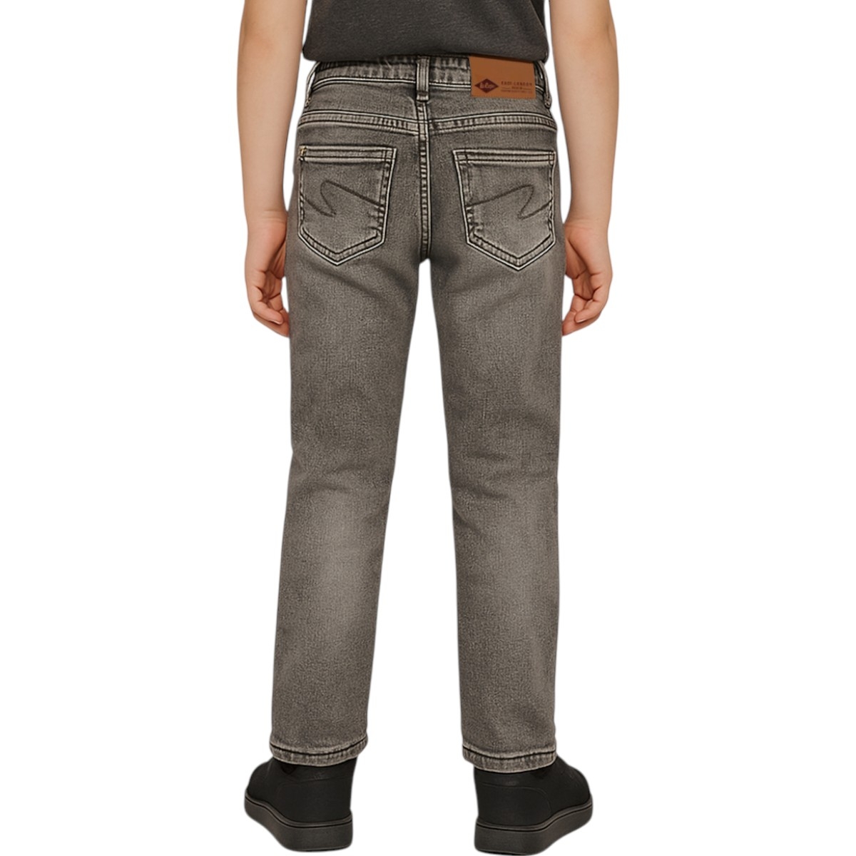 Jean slim 5 poches, coupe droite DENIM gris délavé, LEE COOPER