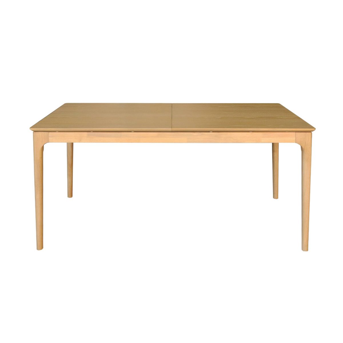 Table à manger rectangulaire extensible bois d'hévéa et placage frêne 6-8 places ELENA naturel, SWEEEK