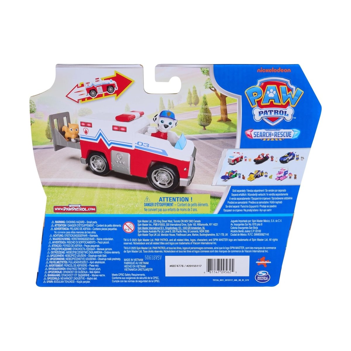 Véhicule Figurine Marcus Search & Rescue Mission Détective multicolore, SPIN MASTER
