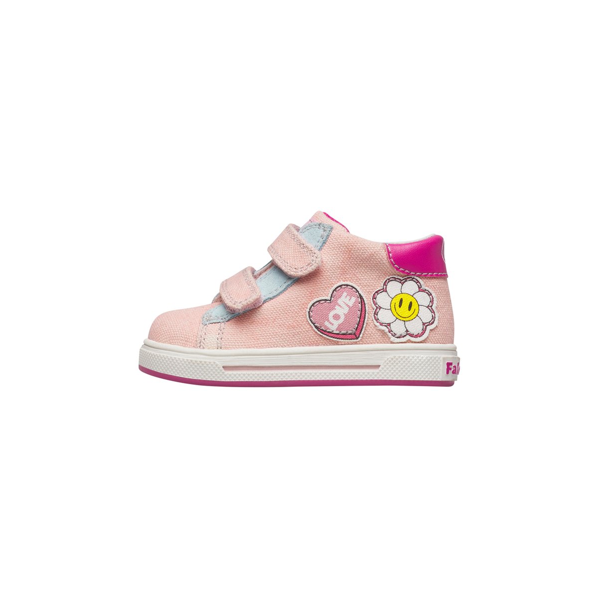 Sneakers en tissu et simili cuir ZAURIS VL. rose-, FALCOTTO