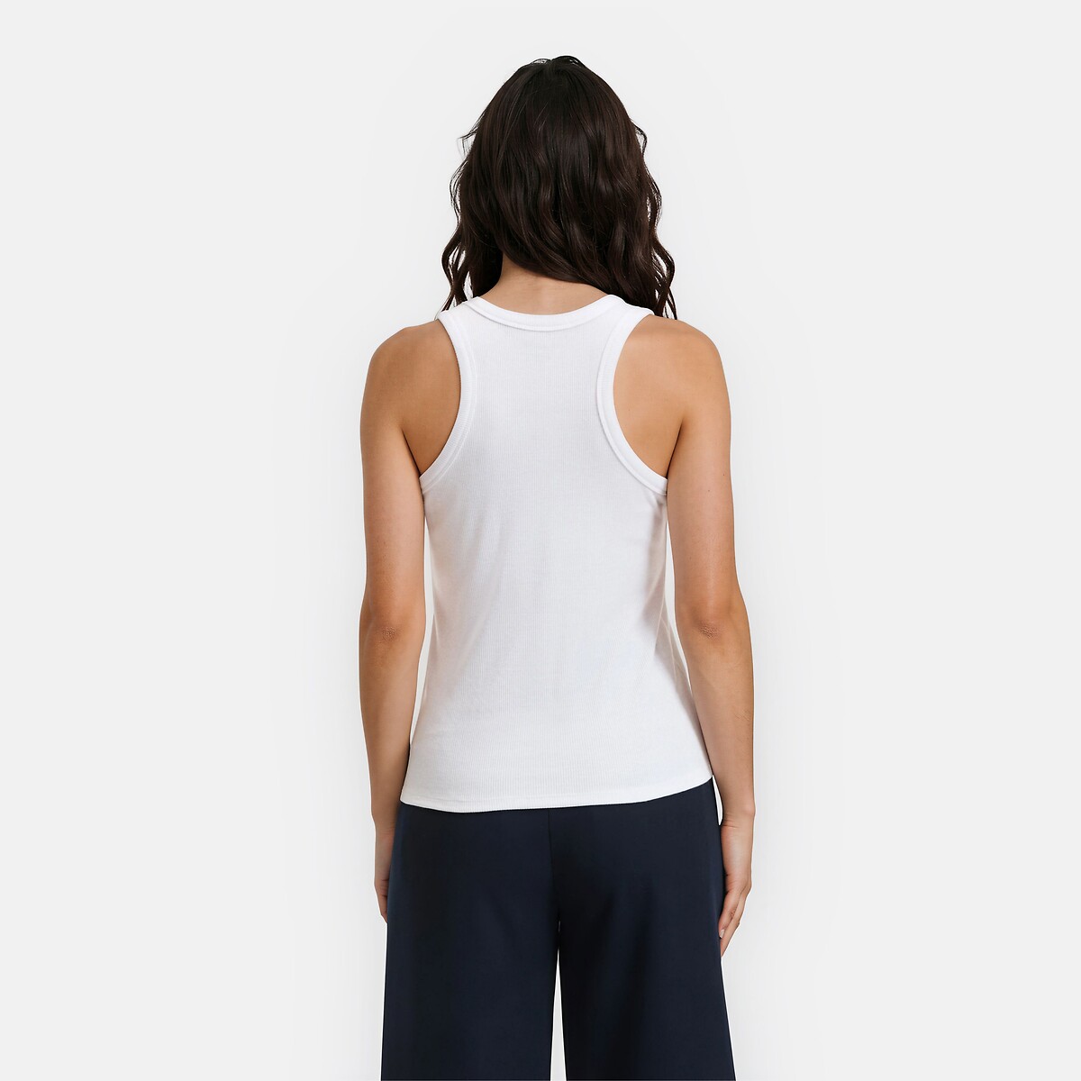 Débardeur, emmanchures américaines blanc, LA REDOUTE COLLECTIONS