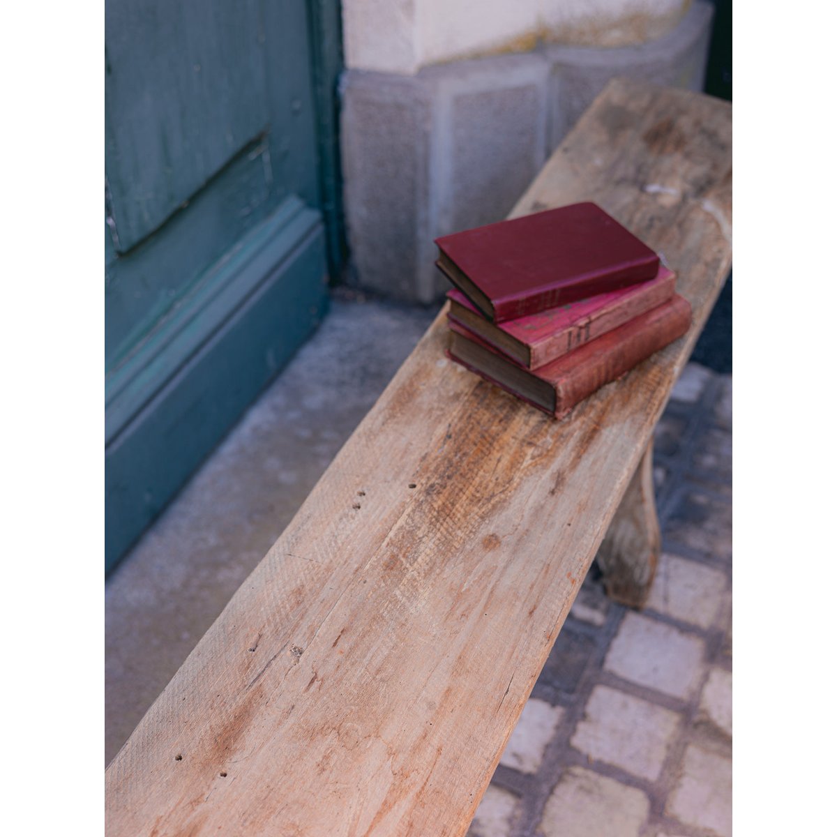 Grand banc de ferme Antoine N°506 - Bon état bois clair, DEBONGOUT
