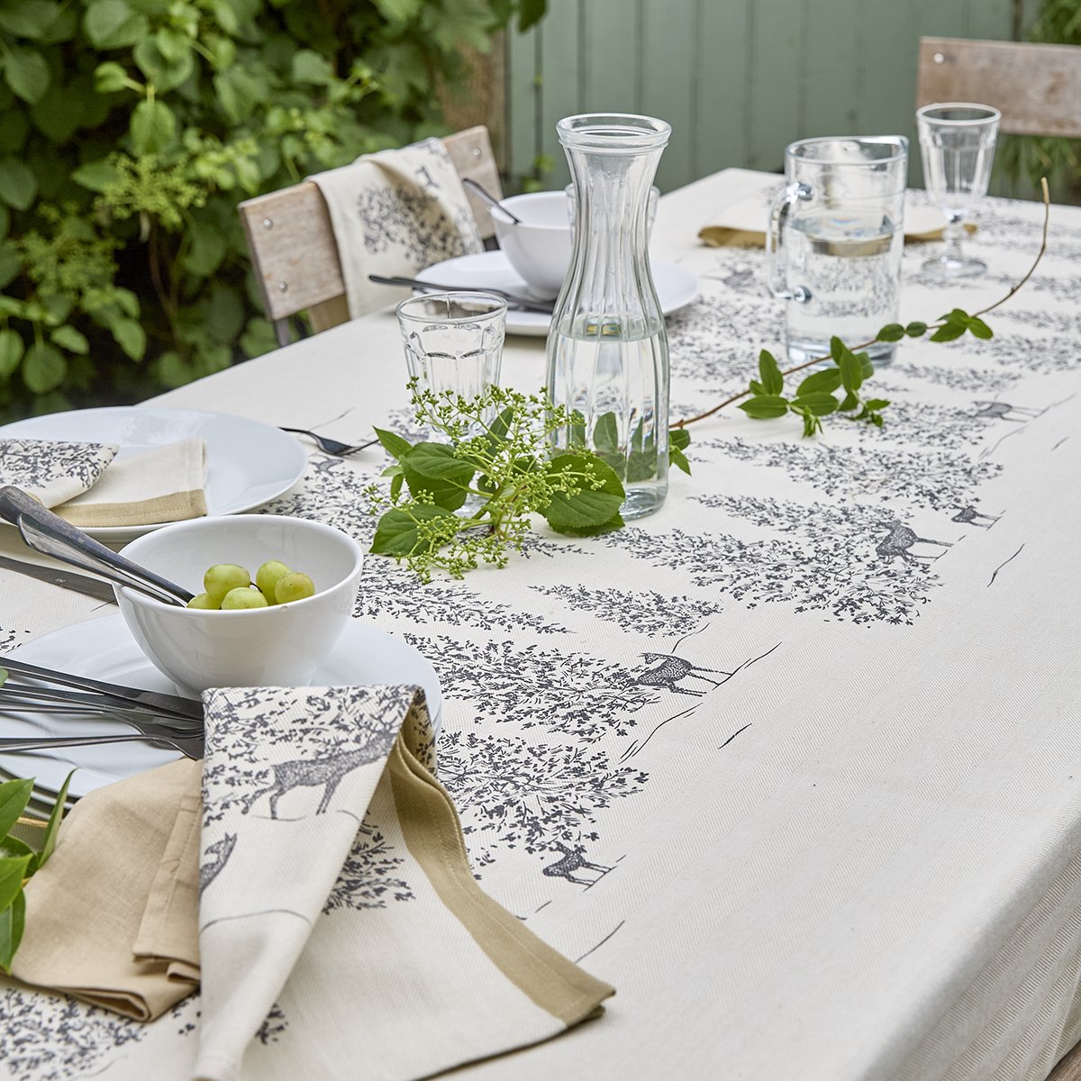 Nappe TRESOR DES FORETS naturel, SYLVIE THIRIEZ