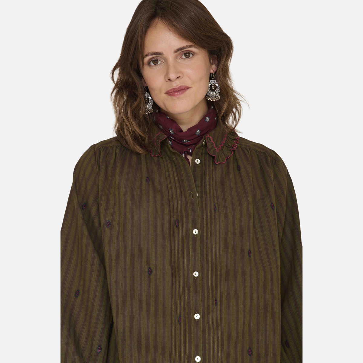 Blouse CORNELY kaki, MKT STUDIO