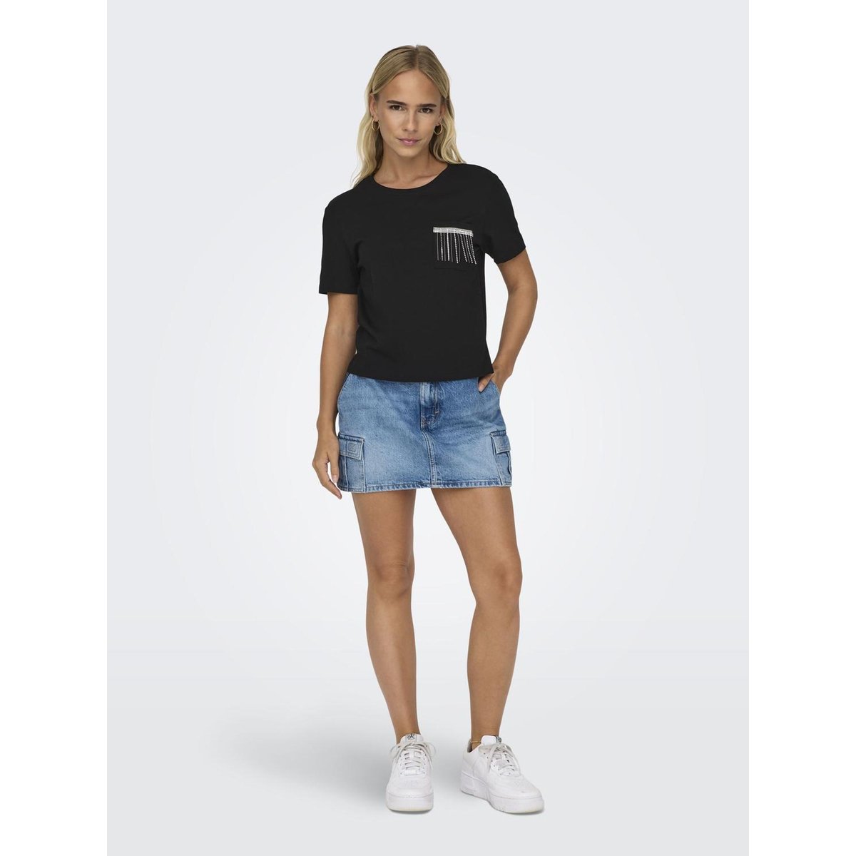 T-Shirt noire - black, ONLY