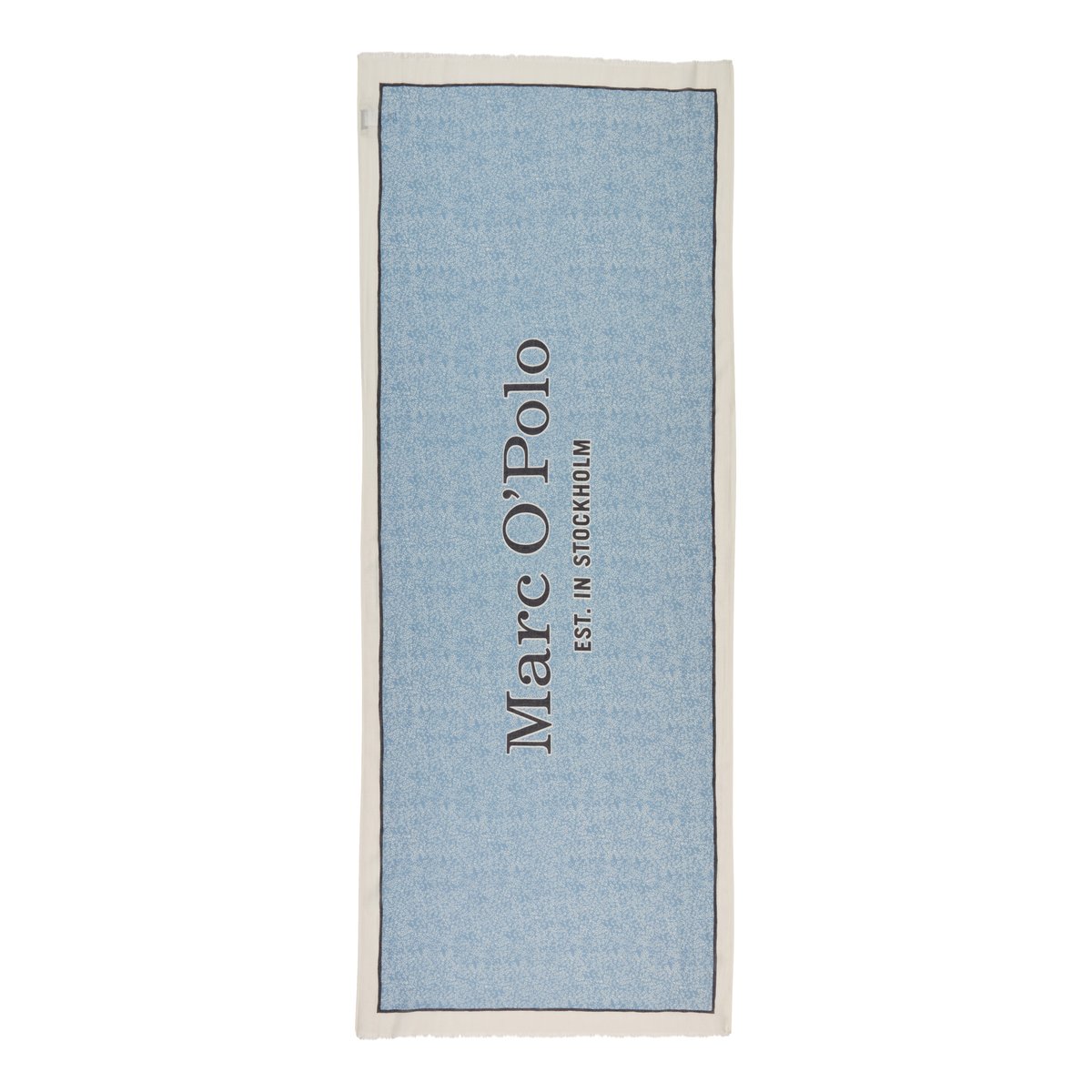 Écharpe à imprimé intégral avec du TENCEL™ Modal bleu moyen, MARC O'POLO