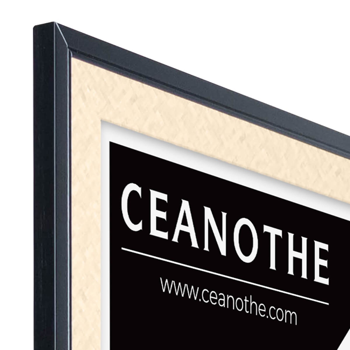 Cadre Photo En Résine Recyclée PALMA noir, CEANOTHE