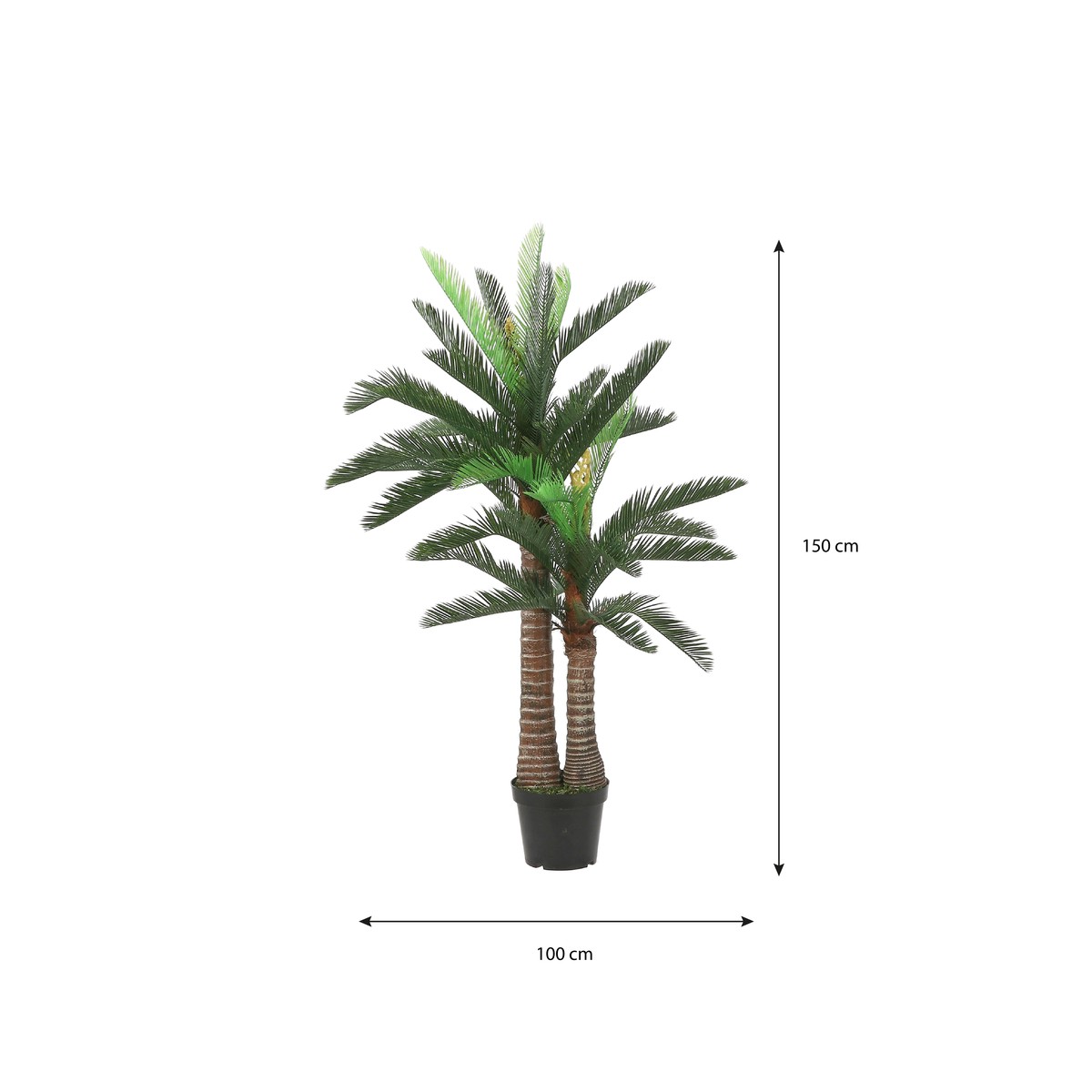 Plante artificielle CYCAS vert, MICA DECORATIONS