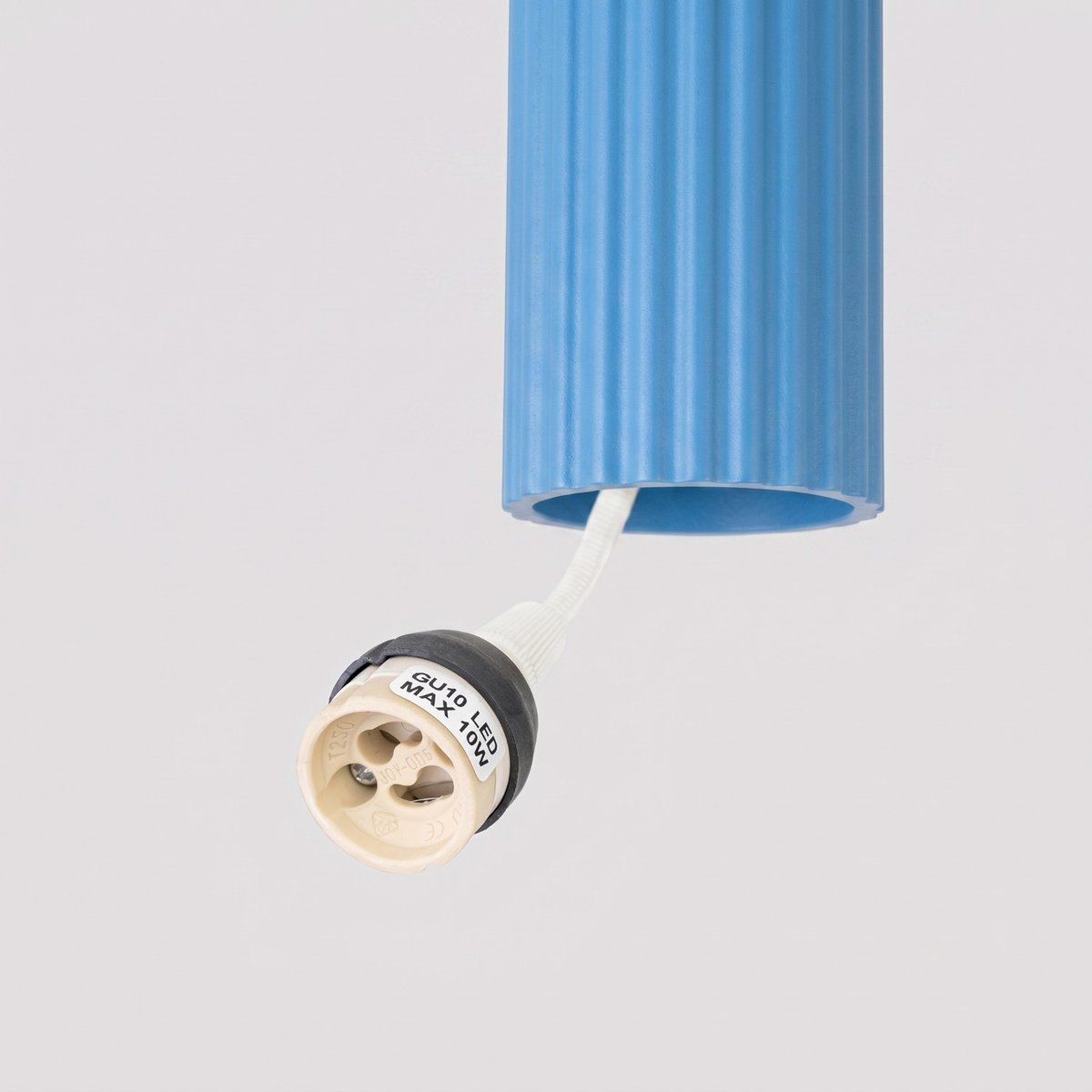 Suspension Aluminium Bleu GU10 3 Karbon bleu, EDEN