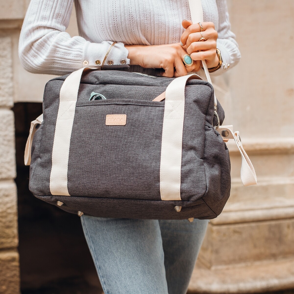 Sac à langer Paris 940329 gris chiné foncé, BEABA