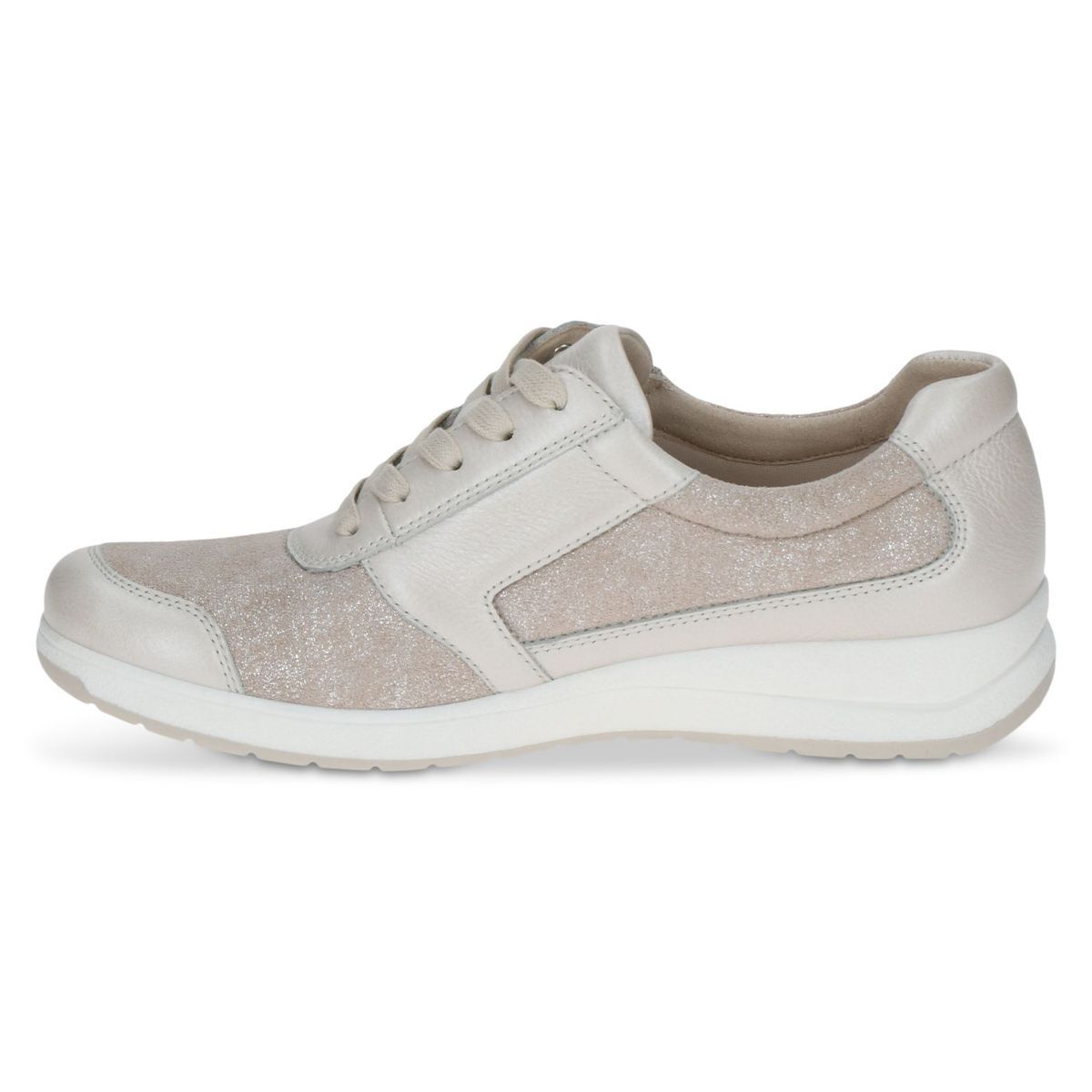Basket zippée blanc or clair, CAPRICE