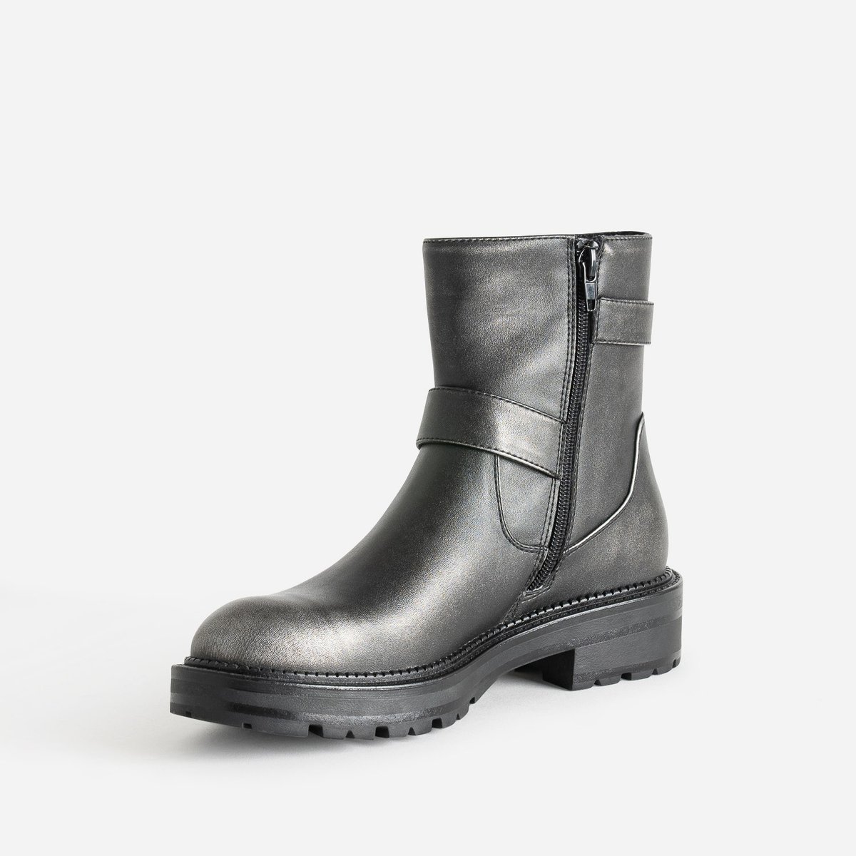 Boots ASSIA gris, TEXTO