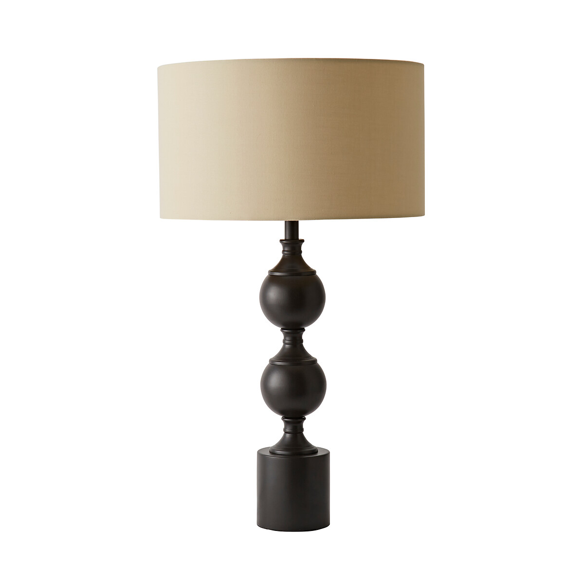 Donny Metal Candlestick Table Lamp with Fabric Shade natural, SO'HOME
