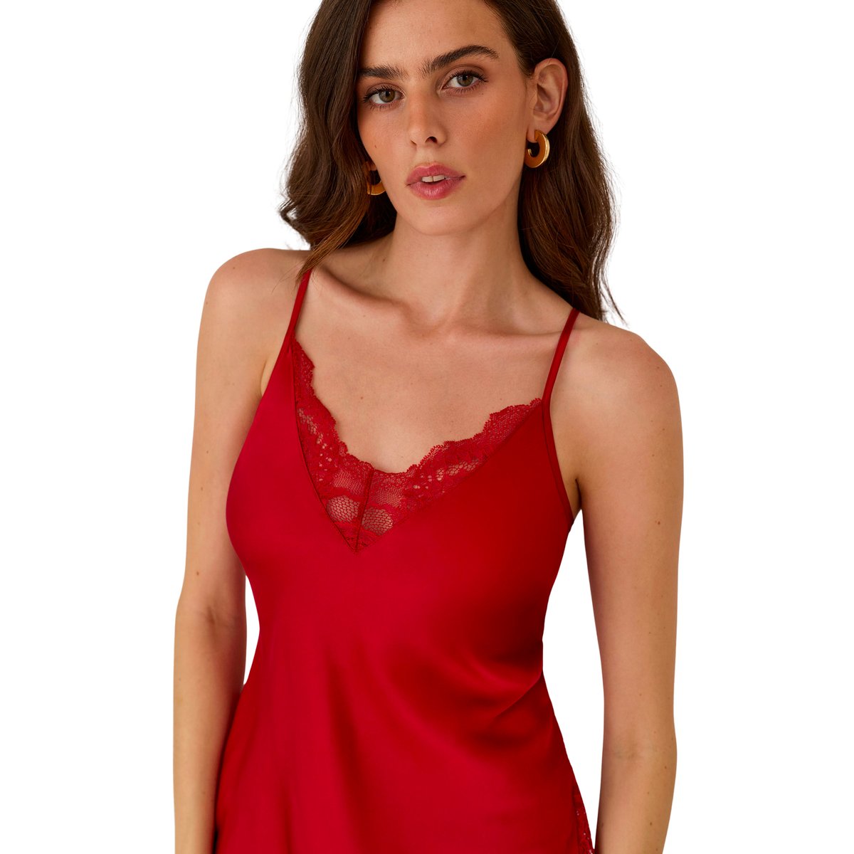 Pyjama pantalon caraco RENATTA rouge, SELMARK