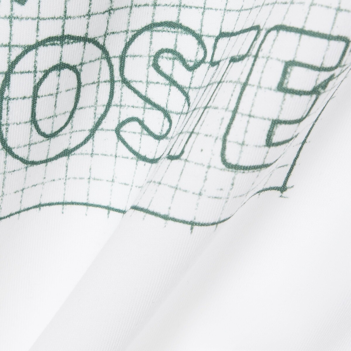 Printed Cotton T-Shirt in Classic Fit white, LACOSTE