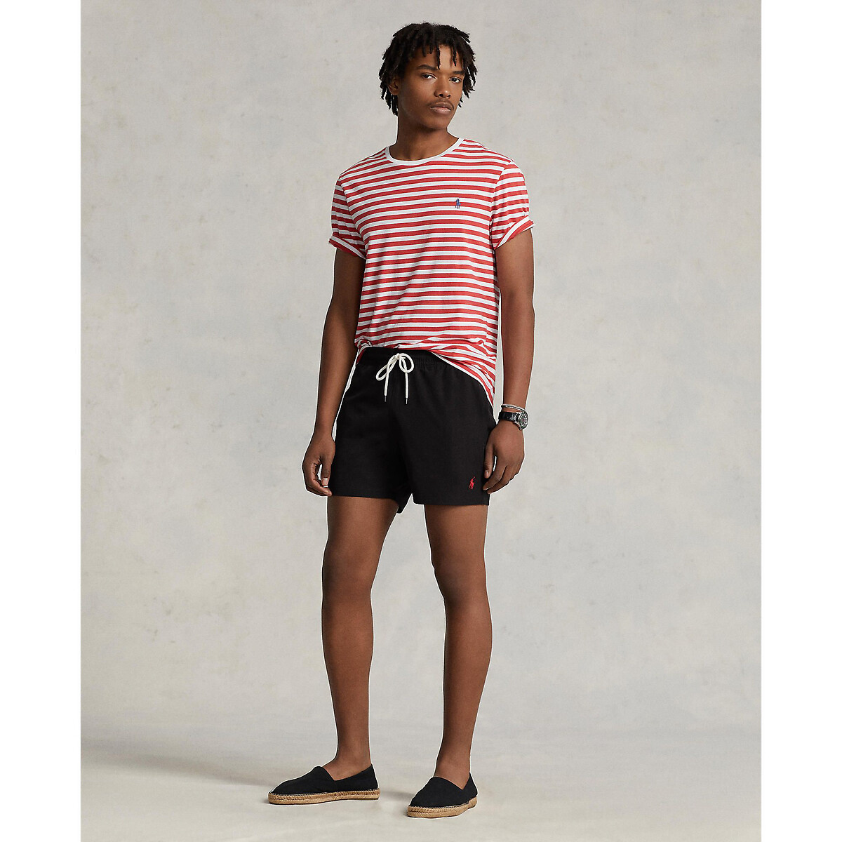 Calções de banho clássicos Traveler 14,6 cm preto , POLO RALPH LAUREN