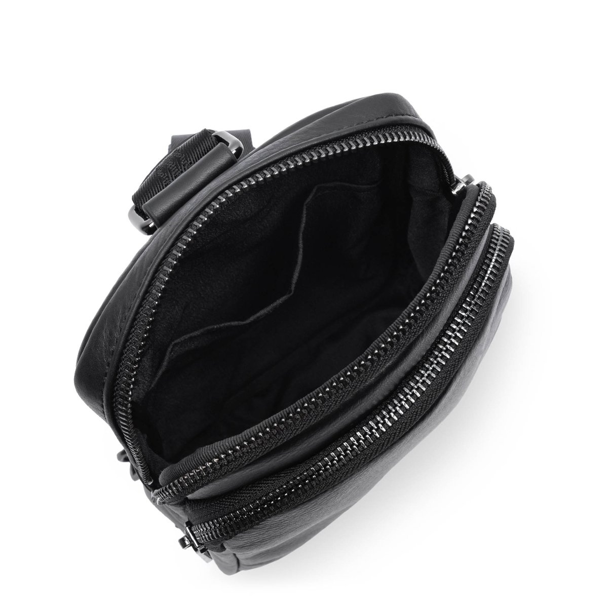 Sac body SOFT VINTAGE HOMME noir, LANCASTER