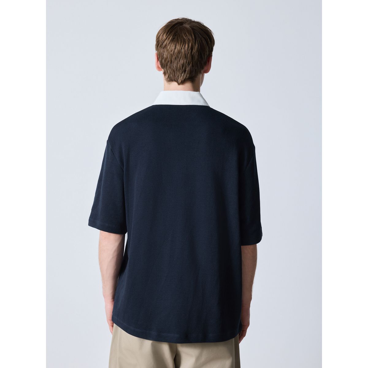 Chemise style rugby à manches courtes bleu marine, NEXT