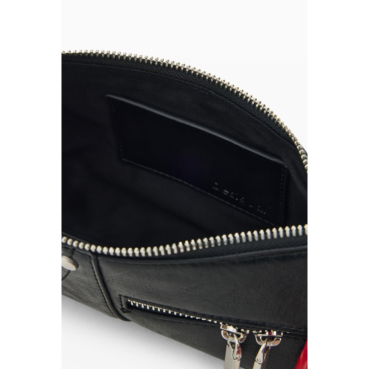 Petit sac effet cuir noir, DESIGUAL