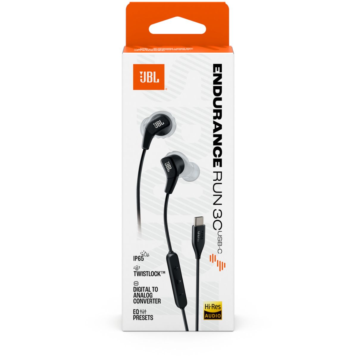 Ecouteurs sport ENDURANCE RUN 3 C NOIR couleur unique, JBL