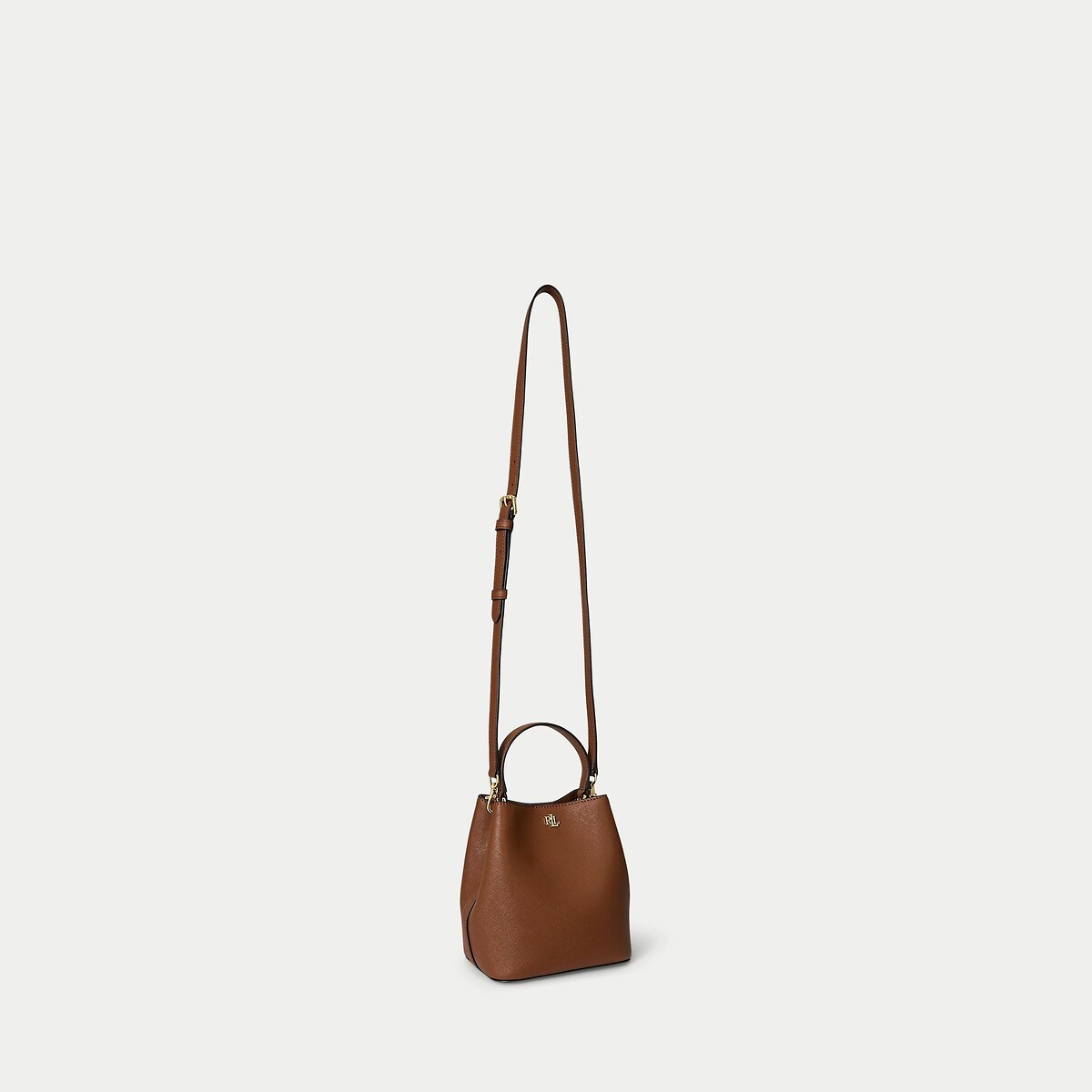 Sac seau en cuir camel, LAUREN RALPH LAUREN