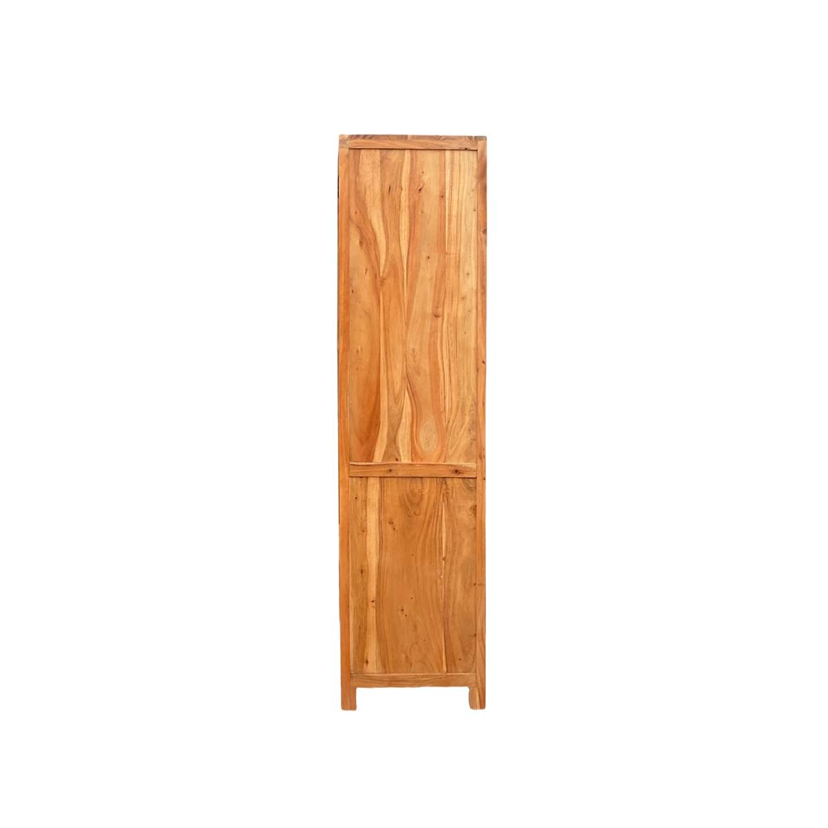 Vitrine en bois d'acacia  AURINA bois clair, MADE IN MEUBLES 