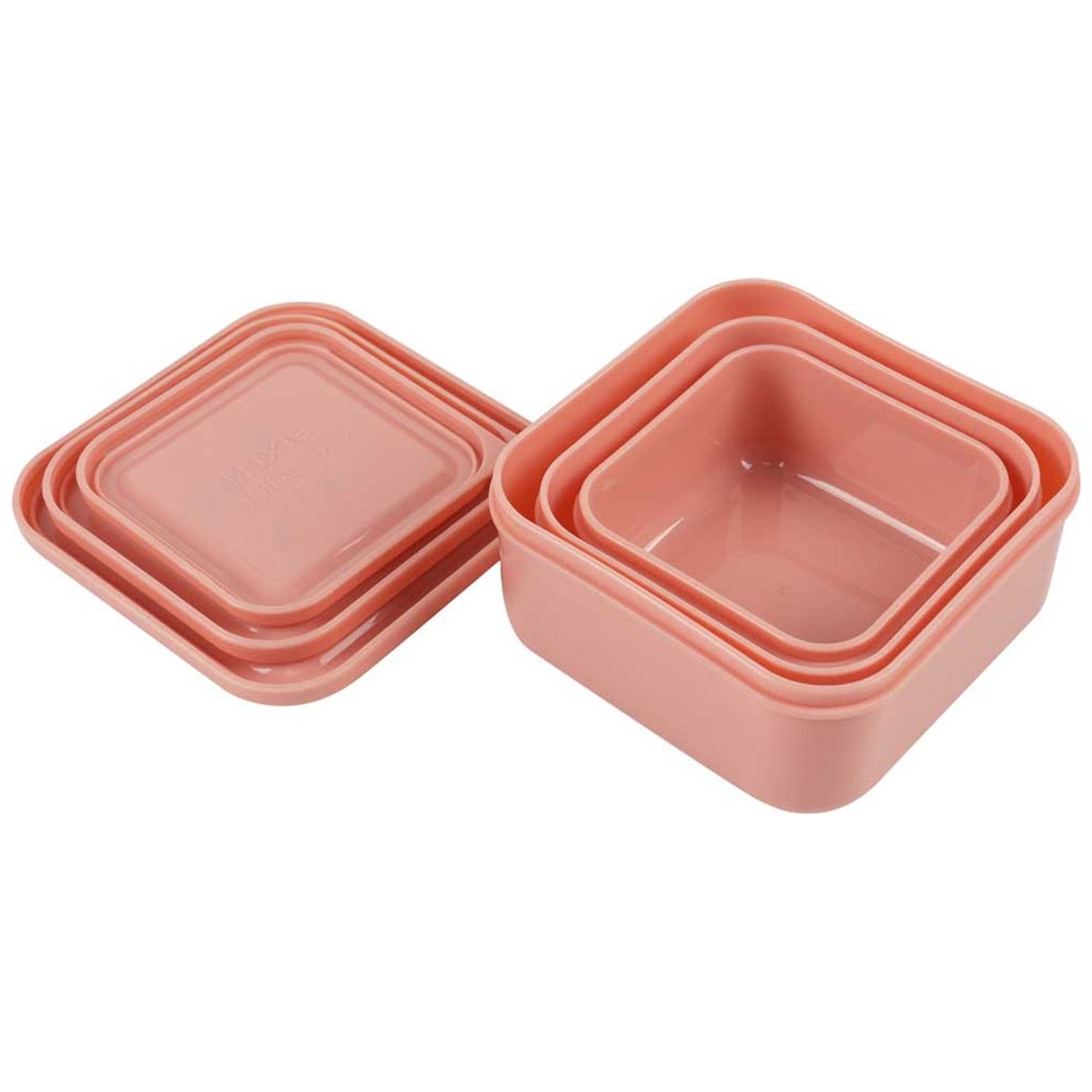 Lot de 3 boîtes à goûter rose, blanc, noir, TRIXIE