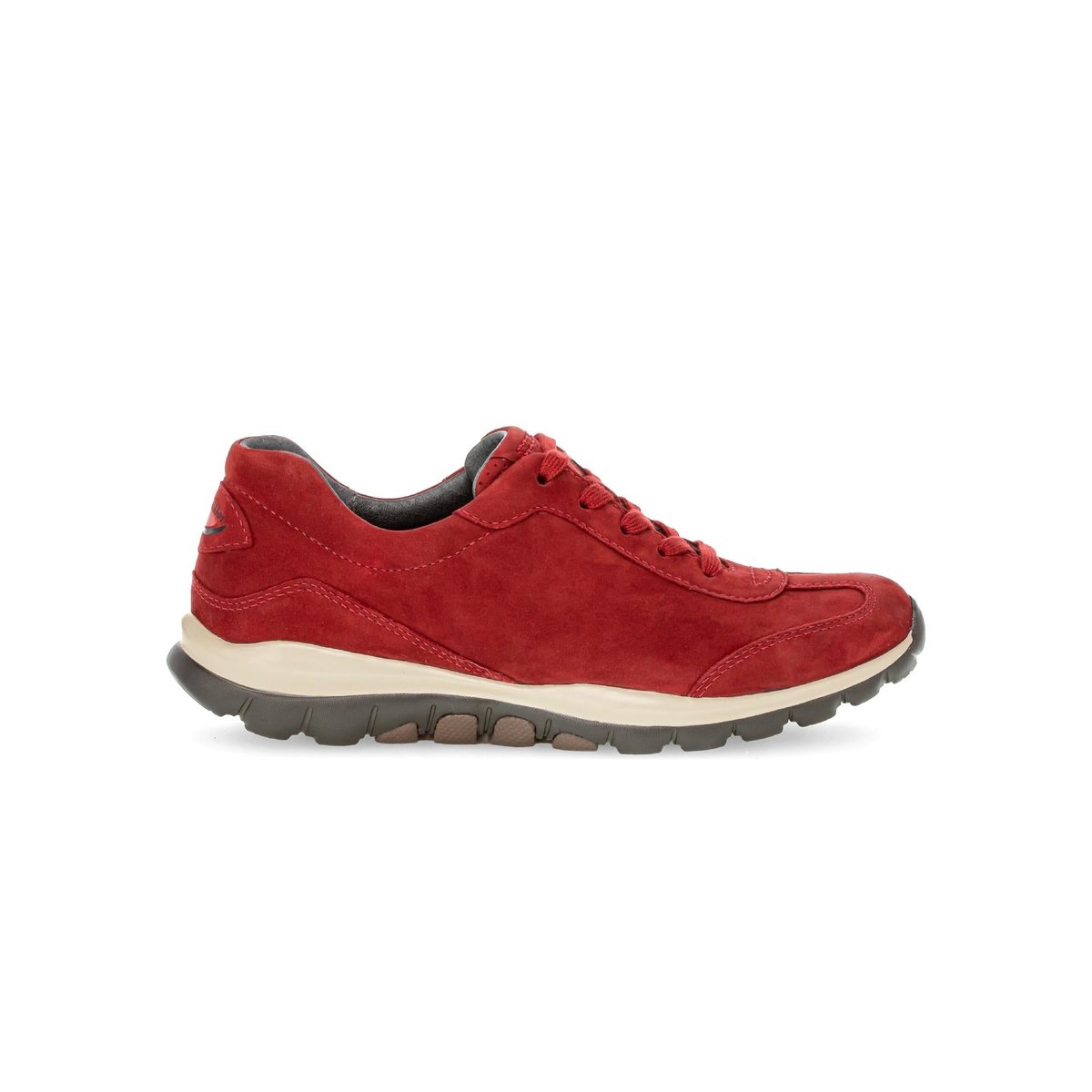 Baskets en cuir à talon compensé rouge, GABOR