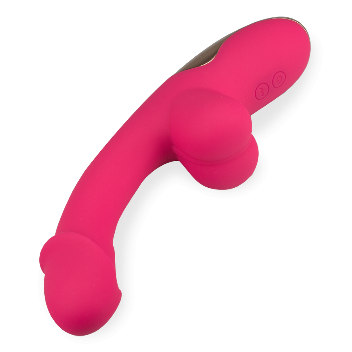 Vibromasseur puissant rabbit avec zone intime masculine Ballsie rose, LOVE AND VIBES