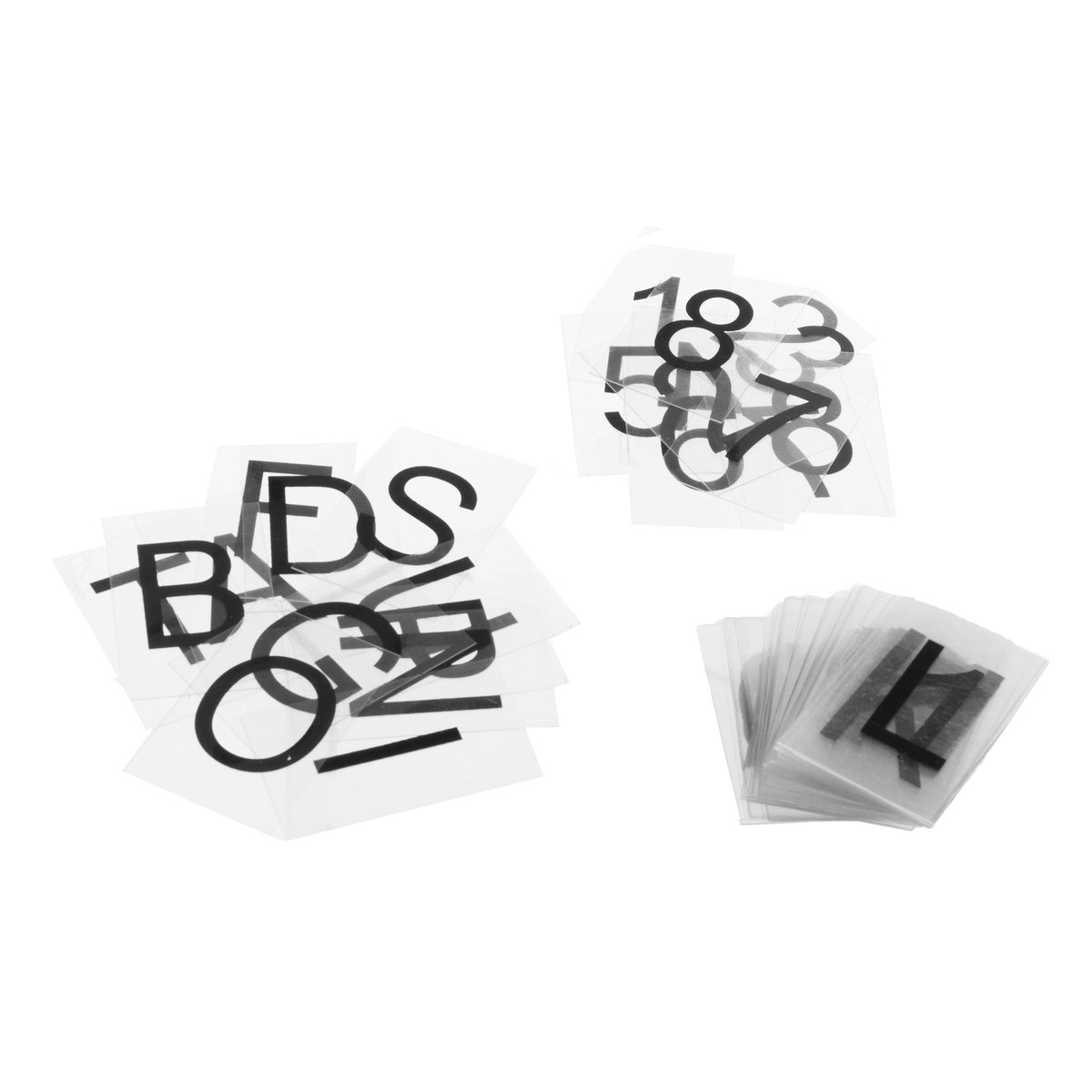 Boîte lumineuse 82 lettres et symboles KIRA noir et blanc, ATMOSPHERA